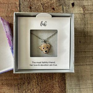 Dog Lab Necklace Pendant With Gift Box